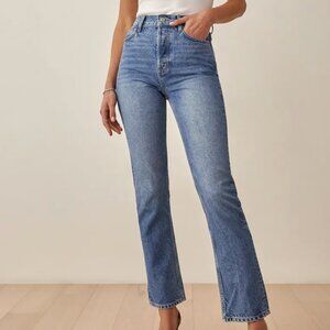 Reformation Cynthia High Rise Straight Jeans